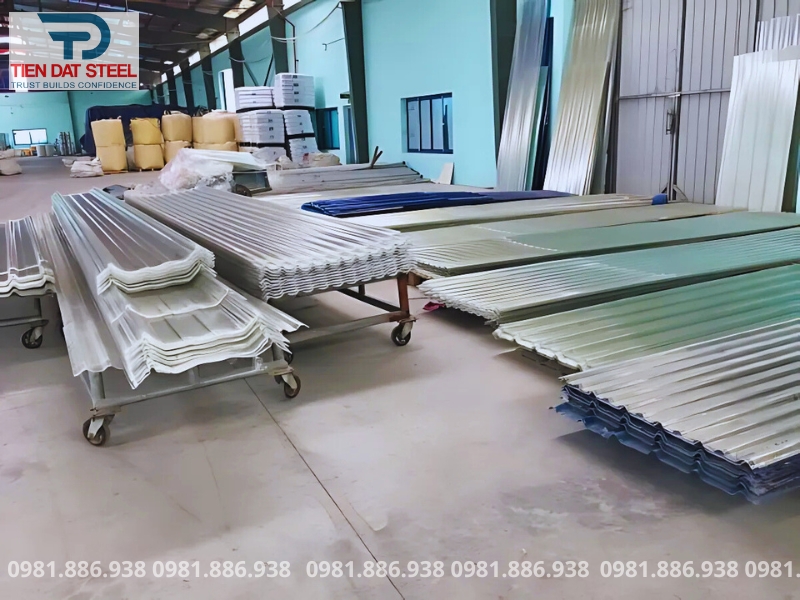 Tôn lấy sáng Hải Phòng - Tôn Thép Tiến Đạt