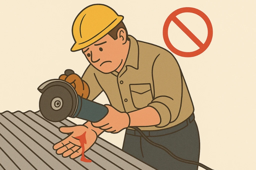 Lý do cần áp dụng kỹ thuật cắt tôn đúng cách an toàn chính xác.