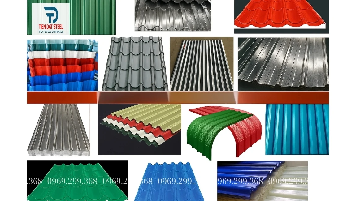 Các loại tôn mạ màu cho công trình tại Hưng Yên.